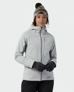 Stio Women's Millibar WINDSTOPPER® Hooded Jacket -Stio Online Store W Millibar Windstopper Hooded Jacket Quiet Gray 8