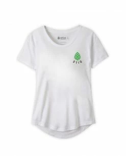 Stio Women's Pine Arc Tee -Stio Online Store W Modern Arc Tee White S20