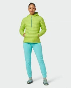 Stio Women's Pinion Down Pullover -Stio Online Store W Pinion Down Pullover Lime Zest 1 Full