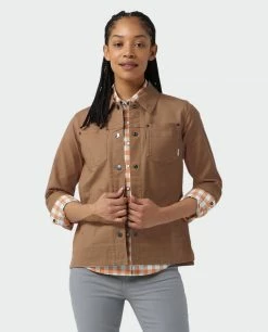 Stio Women's Ralston Canvas Jacket -Stio Online Store W Ralston Canvas Jacket Tawny 5 Top