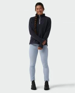 Stio Women's Rawlins Shearling Fleece Half Zip -Stio Online Store W Rawlins Shearling Fleece Half Zip Mulberry 3