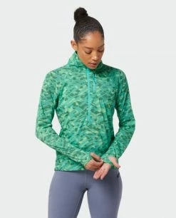 Stio Women's Second Light Pullover -Stio Online Store W Second Light Pullover Forest Canopy Camo 5 Top