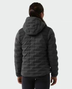 Stio Women's Skillet Stretch Down Hooded Jacket -Stio Online Store W Skillet Stretch Down Hooded Jacket Boundary Black 4
