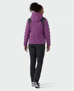 Stio Women's Skillet Stretch Down Hooded Jacket -Stio Online Store W Skillet Stretch Down Hooded Jacket Dark Amethyst 9