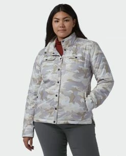 Stio Women's Skycrest Insulated Snap Shirt 44 Stio Women's Skycrest Insulated Snap Shirt -Stio Online Store W Skycrest Snap Shirt Powder Fox Camo Alt 2