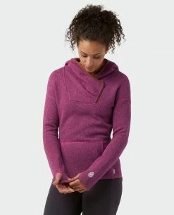 Stio Women's Sweetwater Fleece Hoodie -Stio Online Store W Sweetwater Fleece Hoodie Backyard Berry 3
