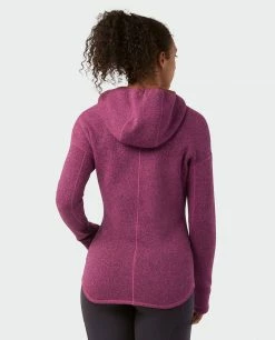 Stio Women's Sweetwater Fleece Hoodie -Stio Online Store W Sweetwater Fleece Hoodie Backyard Berry 4