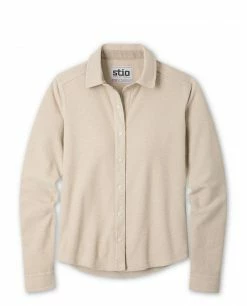 Stio Women's Thermop Fleece Snap Shirt -Stio Online Store W Thermop Fleece Snap Shirt Pebble