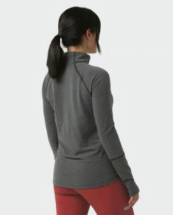 Stio Women's Tipton Tech Half Zip -Stio Online Store W Tipton Tech Half Zip Boundary Black Heather 3