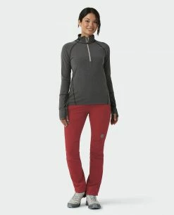 Stio Women's Tipton Tech Half Zip -Stio Online Store W Tipton Tech Half Zip Boundary Black Heather 4