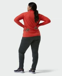 Stio Women's Tipton Tech Half Zip -Stio Online Store W Tipton Tech Half Zip Risk Red Alt 6