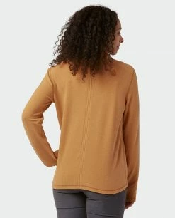 Stio Women's Turpin Fleece Funnel Neck -Stio Online Store W Turpin Fleece Funnel Neck Bourbon Heather 4