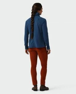 Stio Women's Turpin Fleece Funnel Neck -Stio Online Store W Turpin Fleece Funnel Neck Navy Peony Heather 4