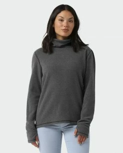 Stio Women's Turpin Fleece Funnel Neck -Stio Online Store W Turpin Fleece Funnel Neck Tap Shoe Heather 1