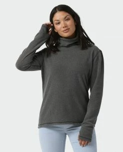 Stio Women's Turpin Fleece Funnel Neck -Stio Online Store W Turpin Fleece Funnel Neck Tap Shoe Heather 2