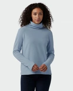 Stio Women's Turpin Fleece Funnel Neck -Stio Online Store W Turpin Fleece Funnel Neck Wind River Blue Heather 1