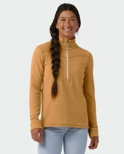 Stio Women's Turpin Fleece Half Zip -Stio Online Store W Turpin Fleece Half Zip Bourbon Heather 1