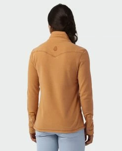 Stio Women's Turpin Fleece Half Zip -Stio Online Store W Turpin Fleece Half Zip Bourbon Heather 2