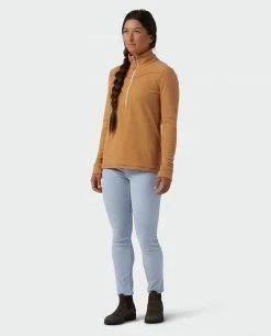 Stio Women's Turpin Fleece Half Zip -Stio Online Store W Turpin Fleece Half Zip Bourbon Heather 3