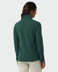 Stio Women's Turpin Fleece Half Zip -Stio Online Store W Turpin Fleece Half Zip Treeline Green Heather 2