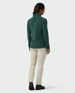 Stio Women's Turpin Fleece Half Zip -Stio Online Store W Turpin Fleece Half Zip Treeline Green Heather 4