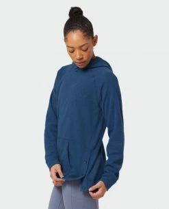 Stio Women's Turpin Fleece Hooded Pullover -Stio Online Store W Turpin Fleece Hooded Pullover Navy Peony Heather 5 Top