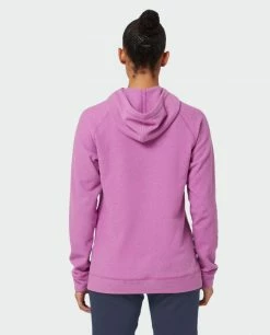 Stio Women's Turpin Fleece Hooded Pullover -Stio Online Store W Turpin Fleece Hooded Pullover Ripe Berry Heather 4 Top