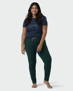 Stio Women's Turpin Fleece Pant -Stio Online Store W Turpin Fleece Pant Treeline Green Heather Alt 4 0ee0b01f 4cd5 4626 bfc9 96cdd8c4ce72