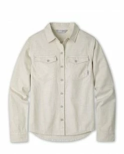 Stio Women's Willow Midweight Flannel Shirt -Stio Online Store W Willow Midweight Flannel Shirt Bone White Heather