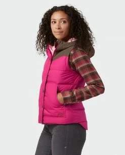 Stio Women's Woodson Down Vest -Stio Online Store W Woodson Down Vest Backyard Berry 1