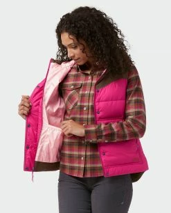 Stio Women's Woodson Down Vest -Stio Online Store W Woodson Down Vest Backyard Berry 2