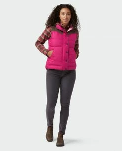 Stio Women's Woodson Down Vest -Stio Online Store W Woodson Down Vest Backyard Berry 4